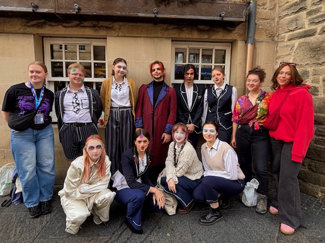 Cast and crew of Caligari on the mile